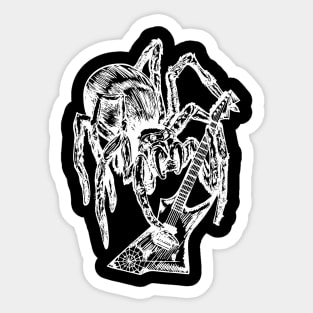 SEEMBO Spider Playing Guitar Guitarist Musician Music Band Sticker